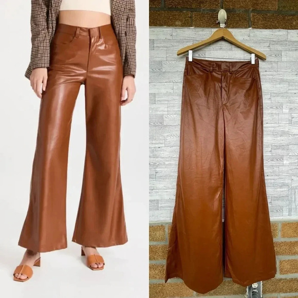 Enza Costa
Vegan Leather Wide Leg Pants size 27 tall - Picture 3 of 17